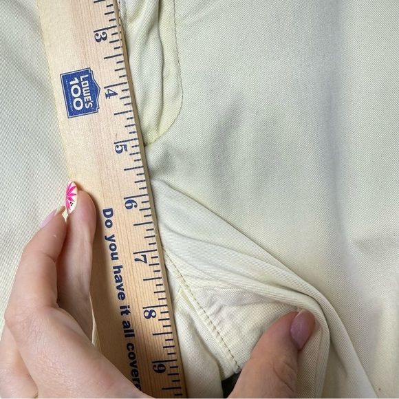 Pilcro and the Letterpress Anthropologie Women Light Yellow Stretch Pant 27 - Picture 11 of 16